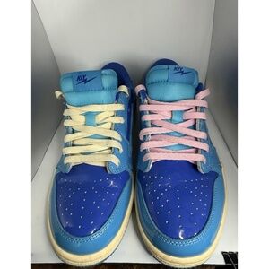 Kool Kiy Reverse Blue Lows Size 10 KIY Studios Lightning Bolt Sneakers Rare NWT